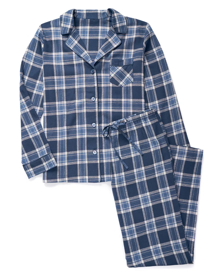 Chafia Plaid Blue sleepwear bundle Still 3