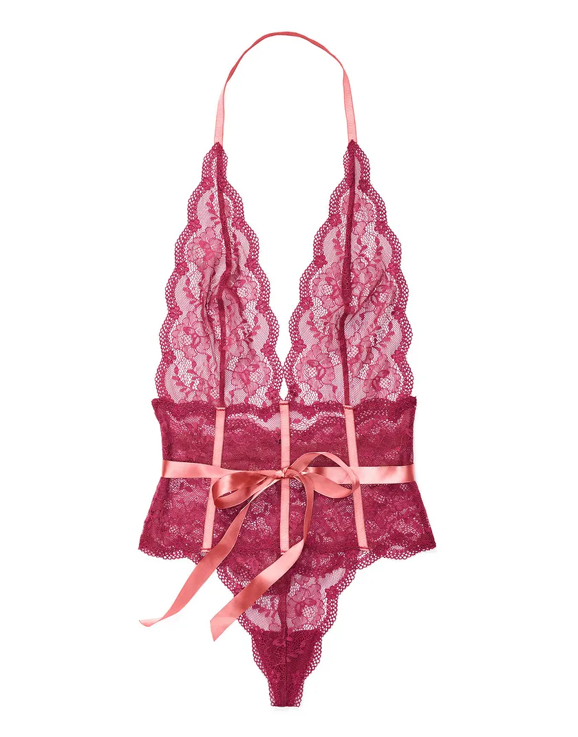 Clarissa Dark Red Unlined lingerie bundle Still 3