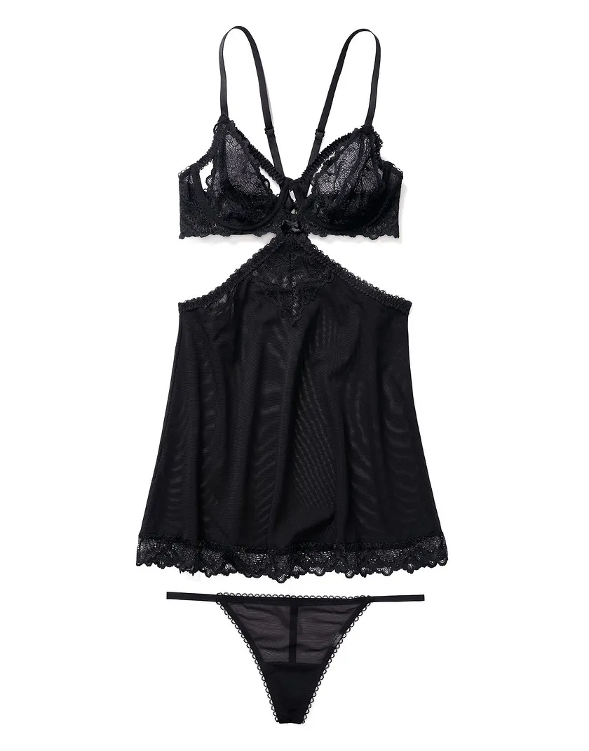 Jamielee Black Unlined lingerie bundle Still 2