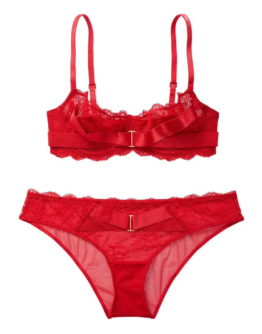Monett Dark Red 3 Unlined bra bundle Still 1