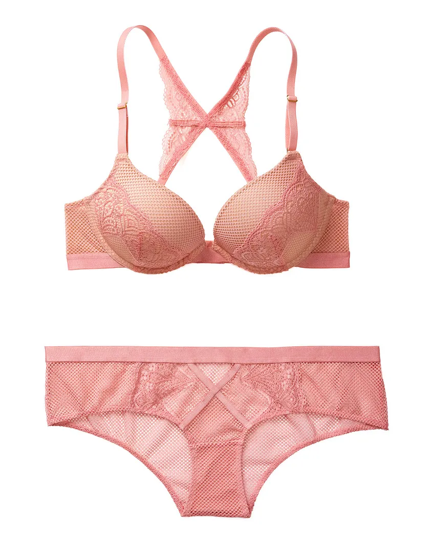 Galiene Dark Pink 2 Add 2 Cups bra bundle Still 2