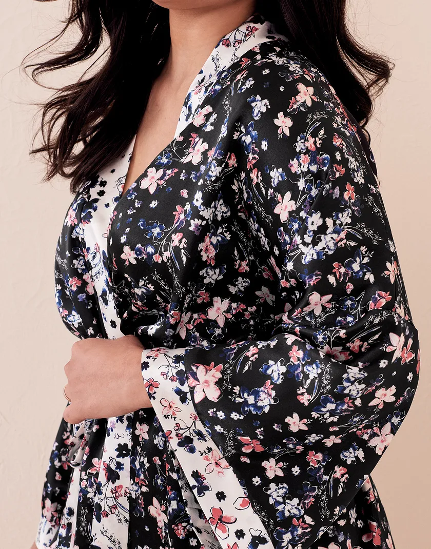 Romina Watercolor Black sleepwear bundle Model 1
