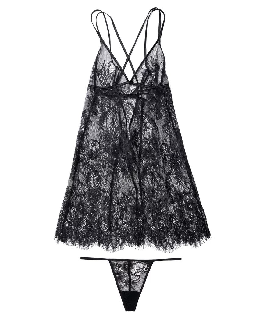 Leith Black Unlined lingerie bundle Still 3