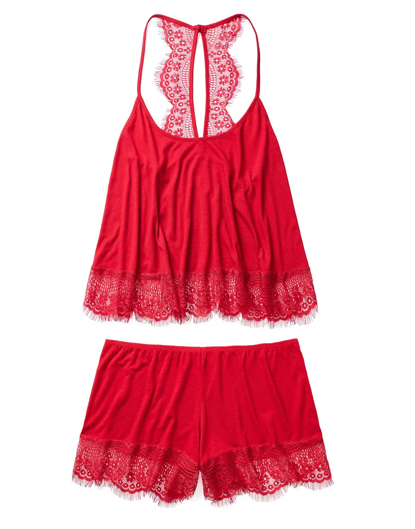 Shayna Dark Red sleepwear bundle Still 2