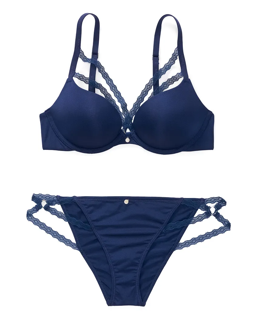 Abi Dark Blue 2 Push Up bra bundle Still 2