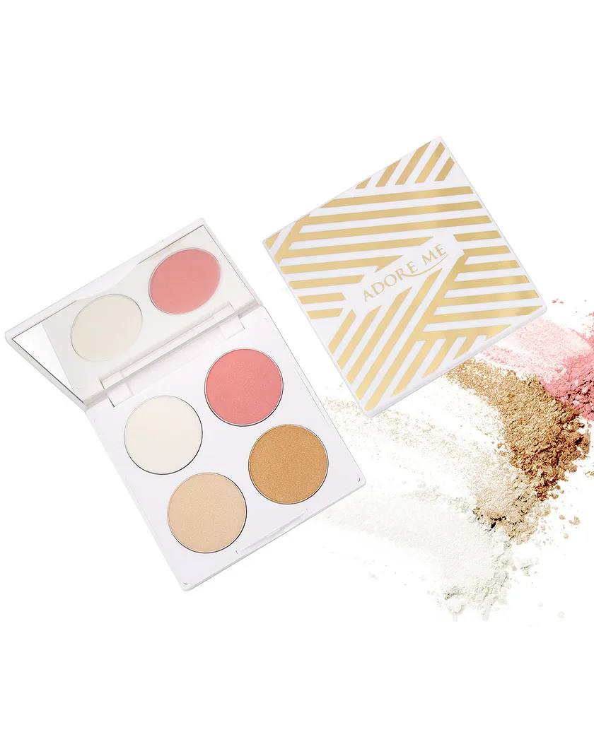 Glow Girl Highlighter Palette accessory bundle Model 3