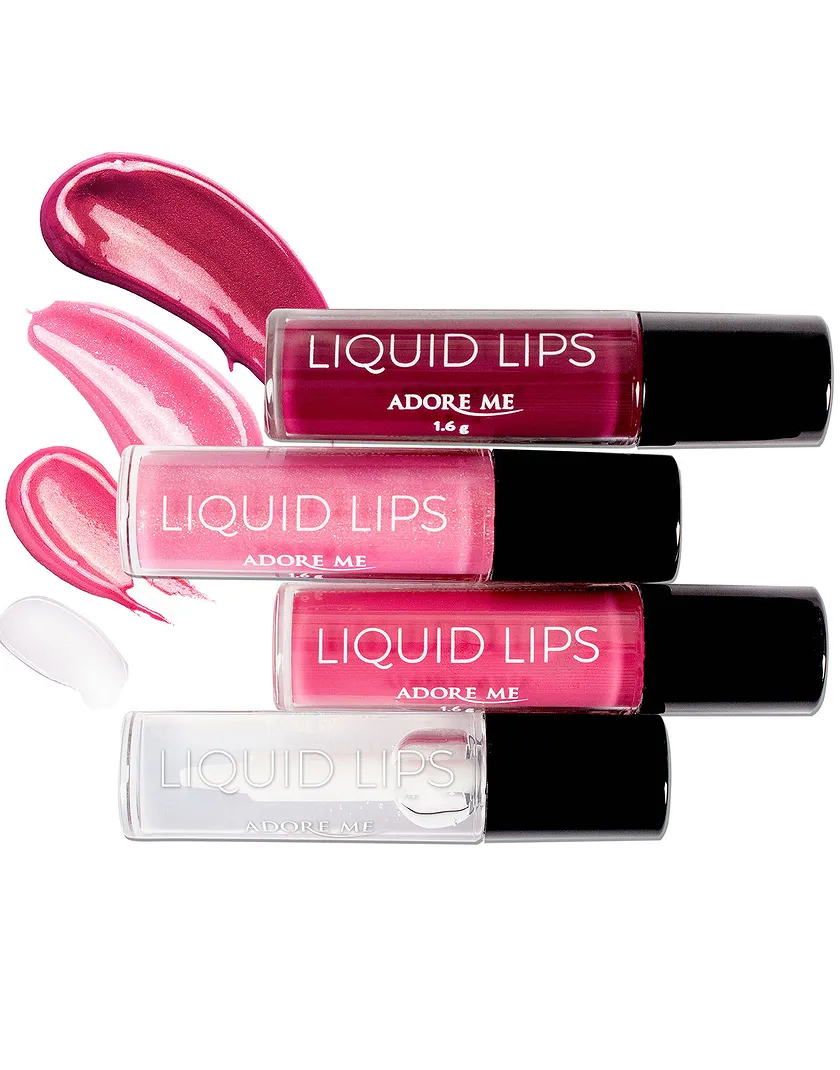 The Glossary Liquid Lip Quad accessory bundle Model 1