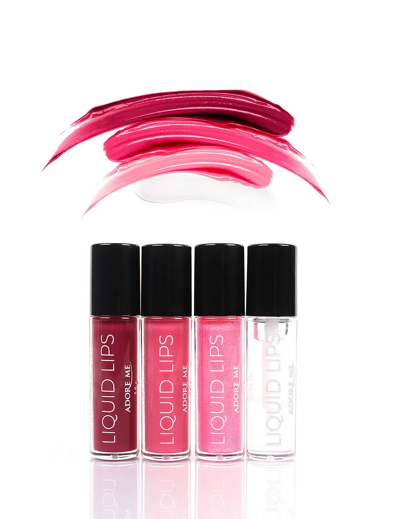 The Glossary Liquid Lip Quad accessory bundle Model 3