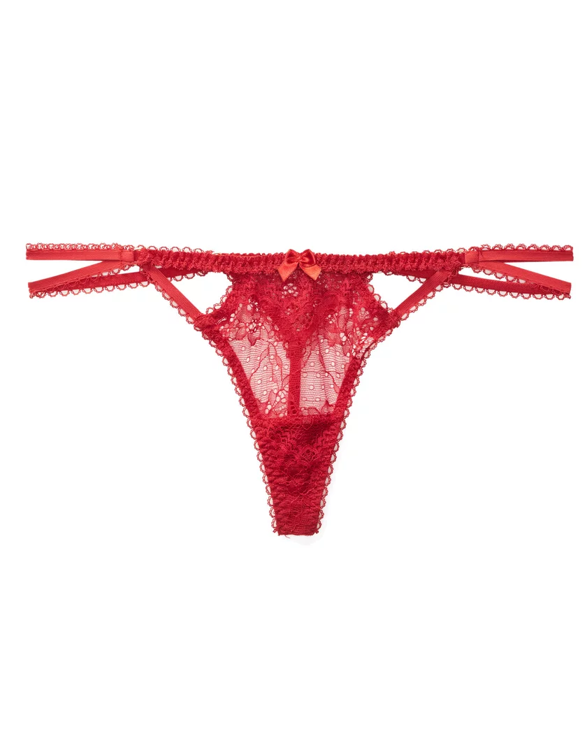 Kimmy Thong Dark Red panty bundle Still 3