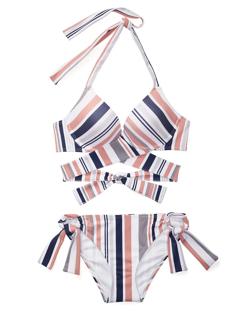 Rimini Stripe White 3 Push Up swimwear bundle Still 1