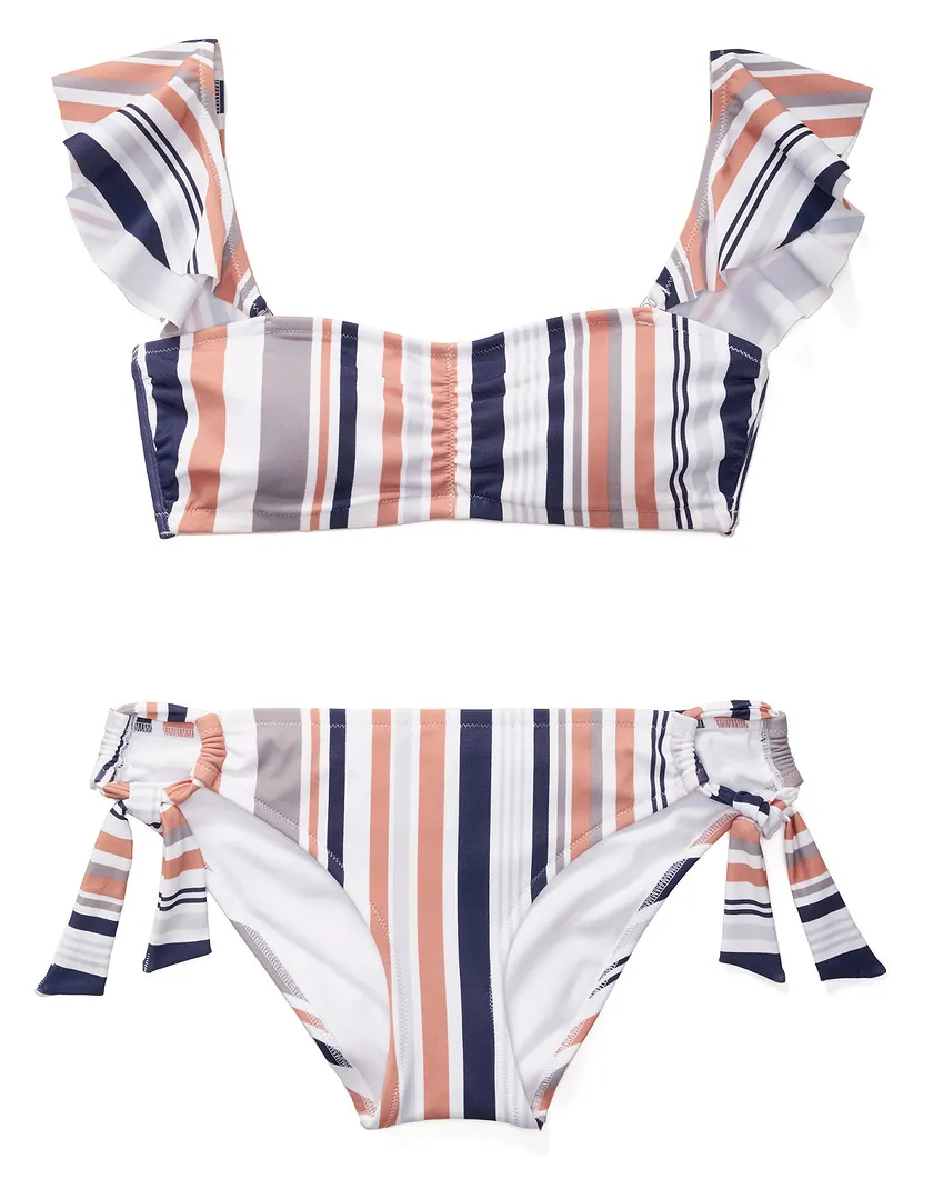 Zoee Stripe White 2 Contour swimwear bundle Still 1