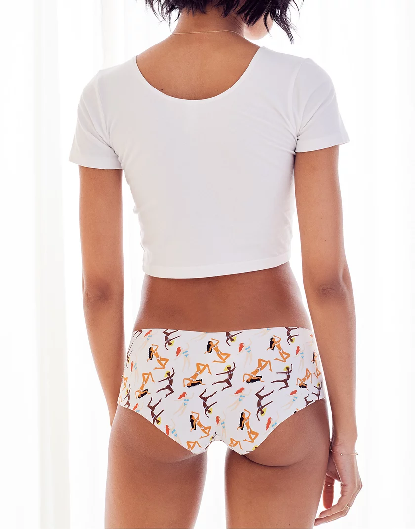 Shadow Hipster Convo White 3 panty bundle Model 1