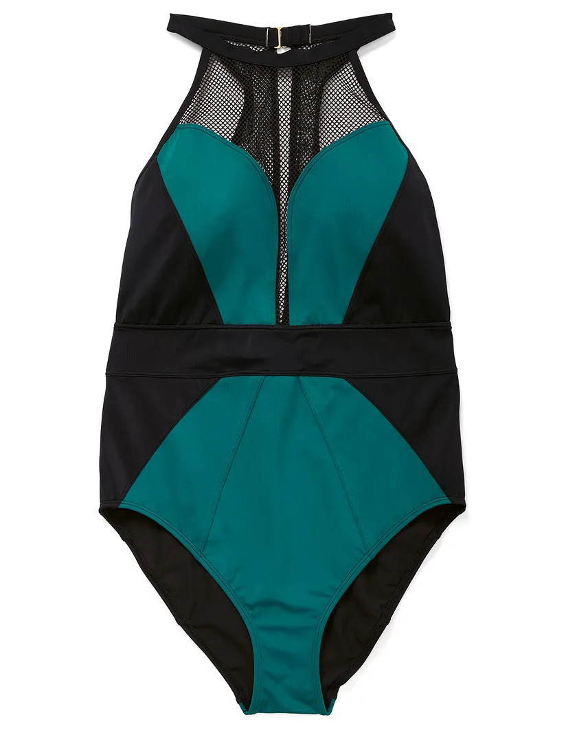Ulis Dark Green Plus Lightly Lined swimwear bundle Still 2