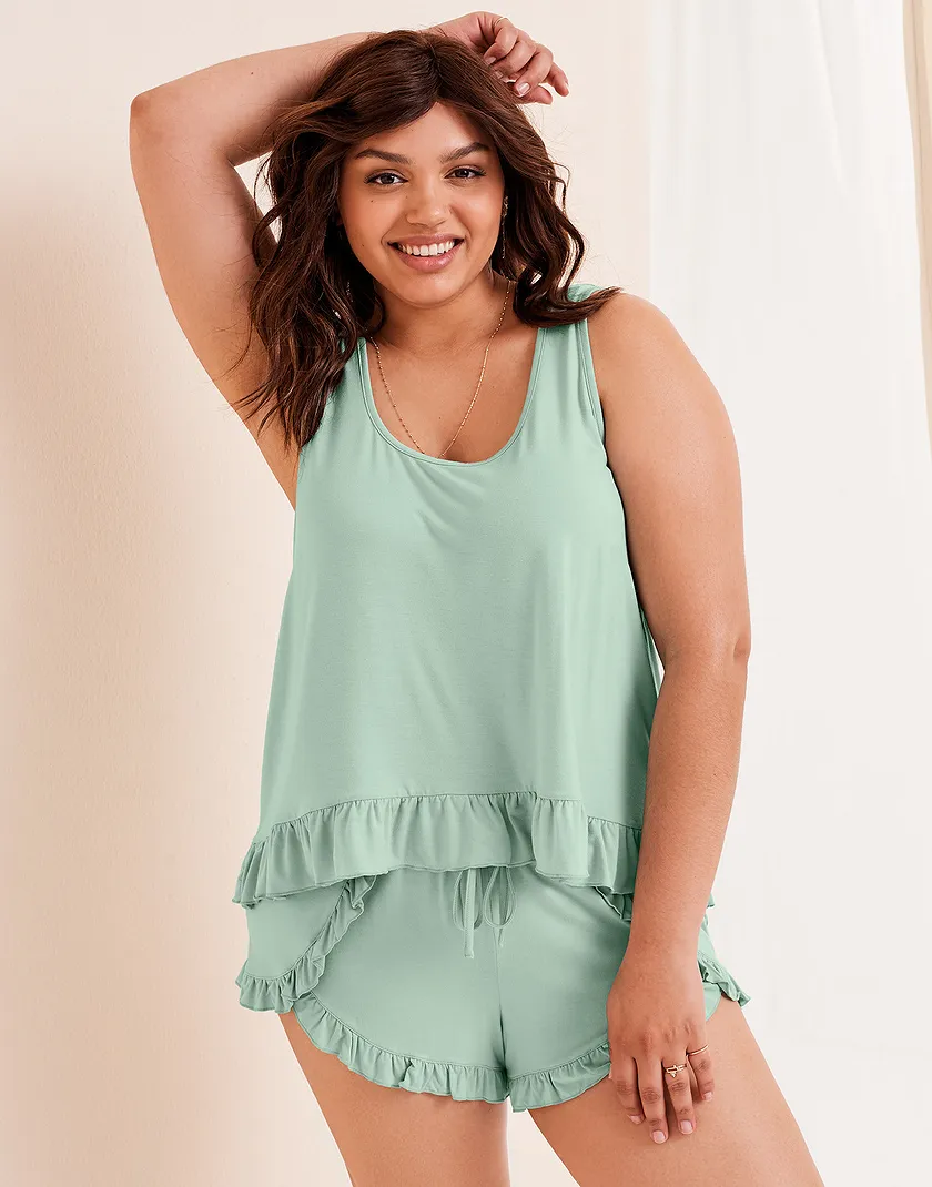 Mirame Medium Green Plus sleepwear bundle Model 1
