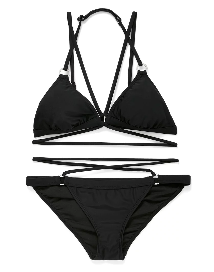 Marsala Black Two Piece Swimwear Set | Adore Me