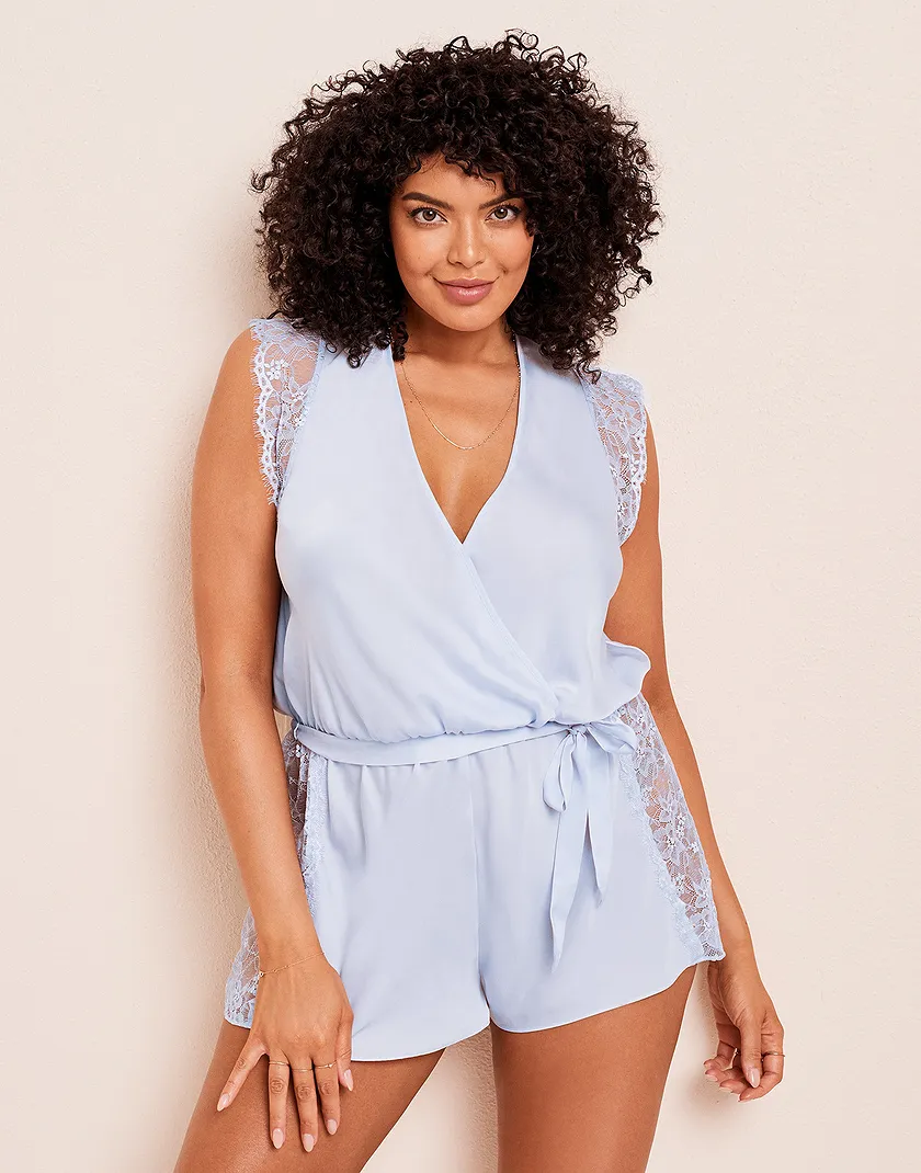Maille Light Blue Plus lingerie bundle Model 2