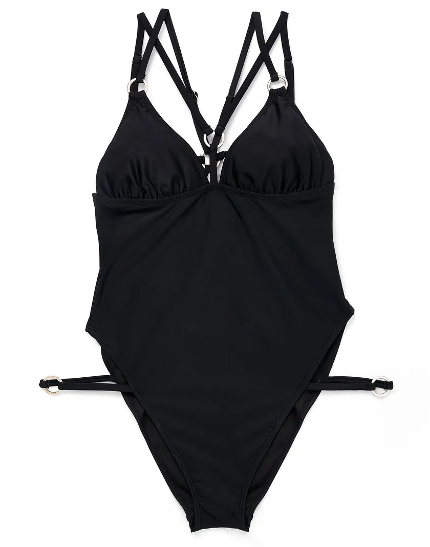 Ceninon Black Lightly Lined swimwear bundle Still 2