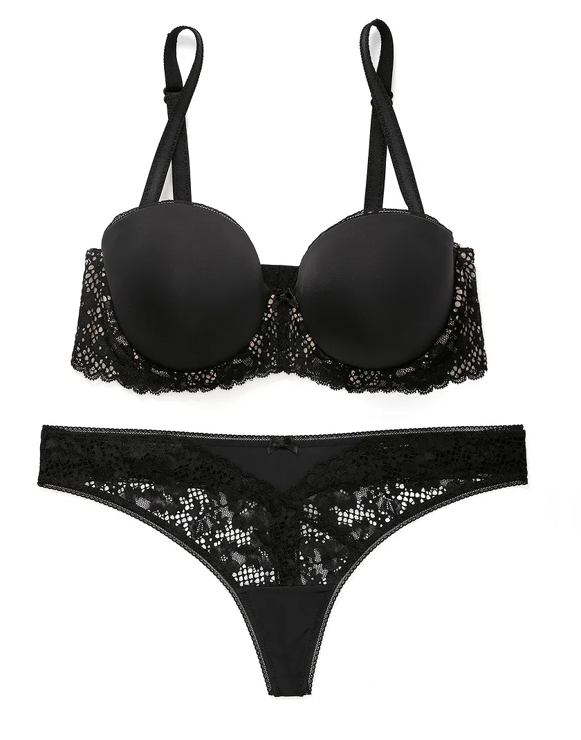 Lugo Black Plus Contour bra and panty bundle Still 4