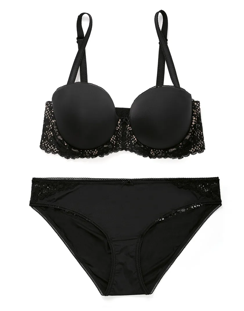 Lugo Black Plus Contour bra and panty bundle Still 3