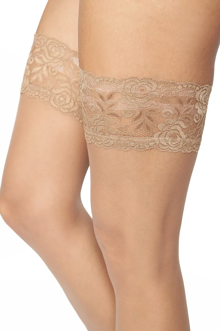 Nicole Beige 3 legwear bundle Model 2