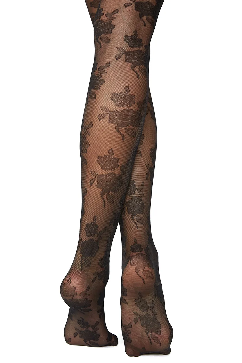 Rosette Black legwear bundle Model 1