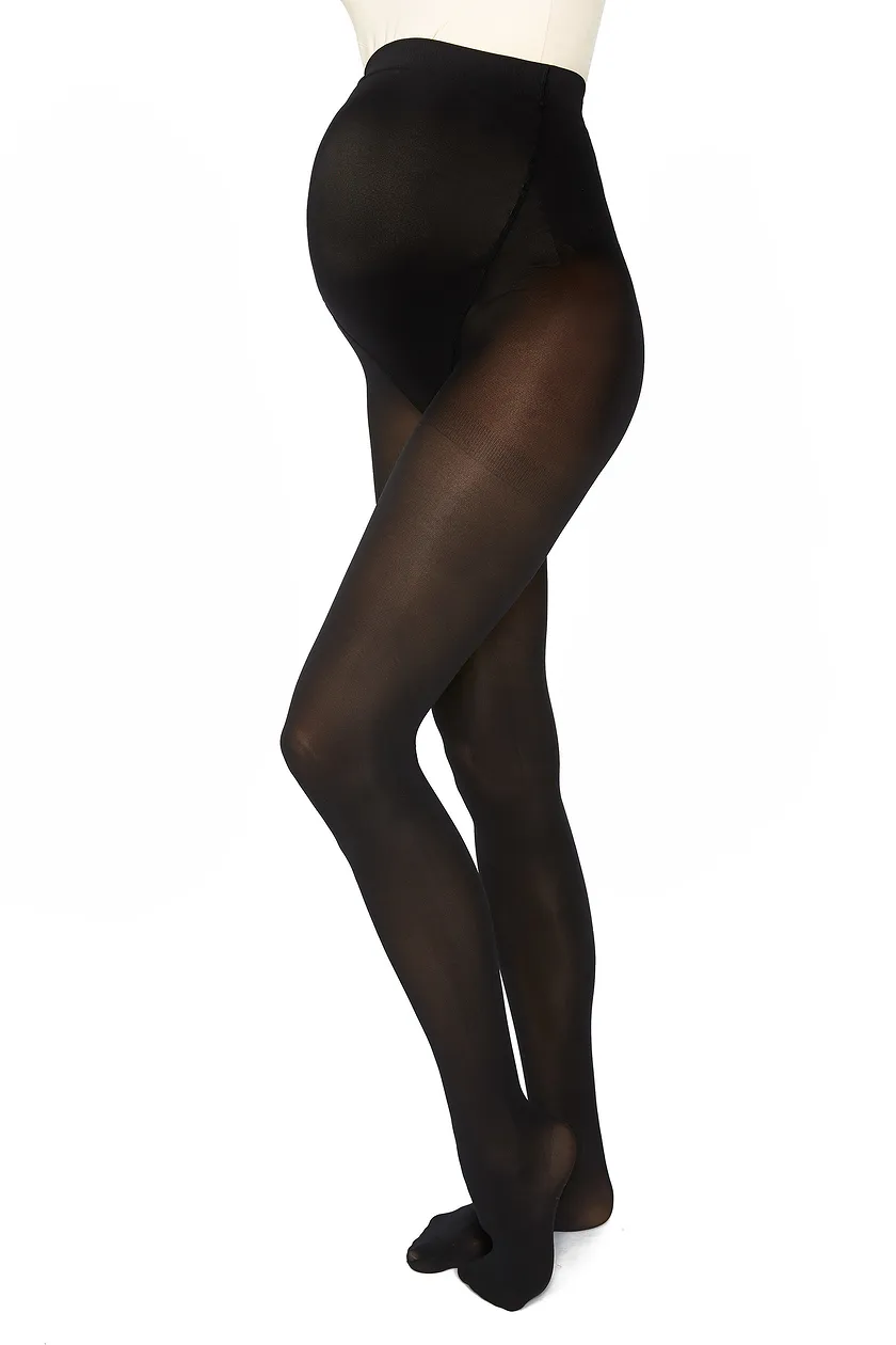 Maternity 40Den Black legwear bundle Model 1