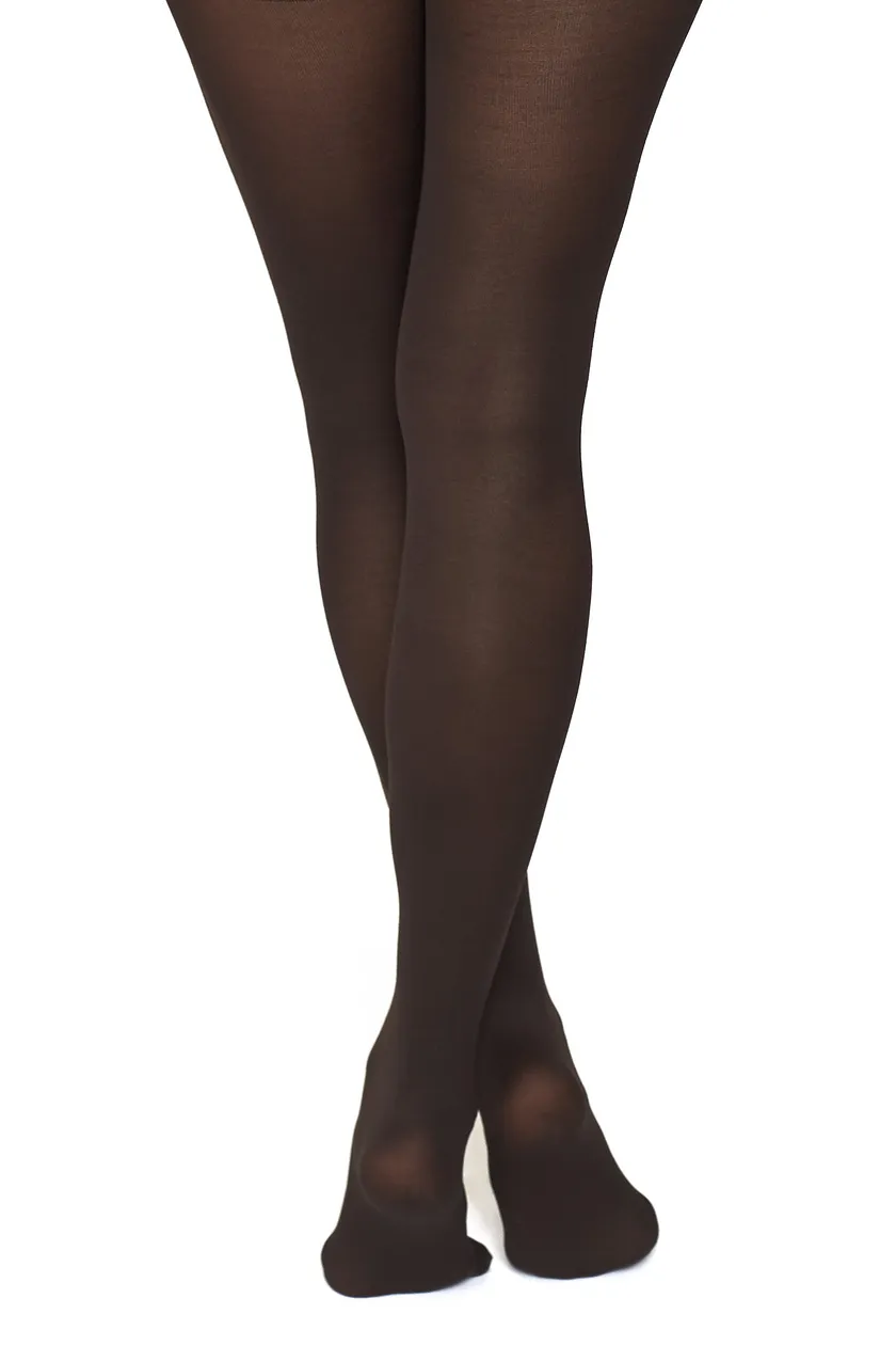 Arabelle Brown Plus legwear bundle Model 4