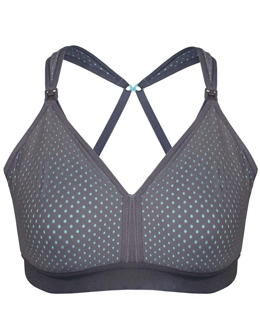 Sporty Mesh Gray Unlined bra bundle Model 5