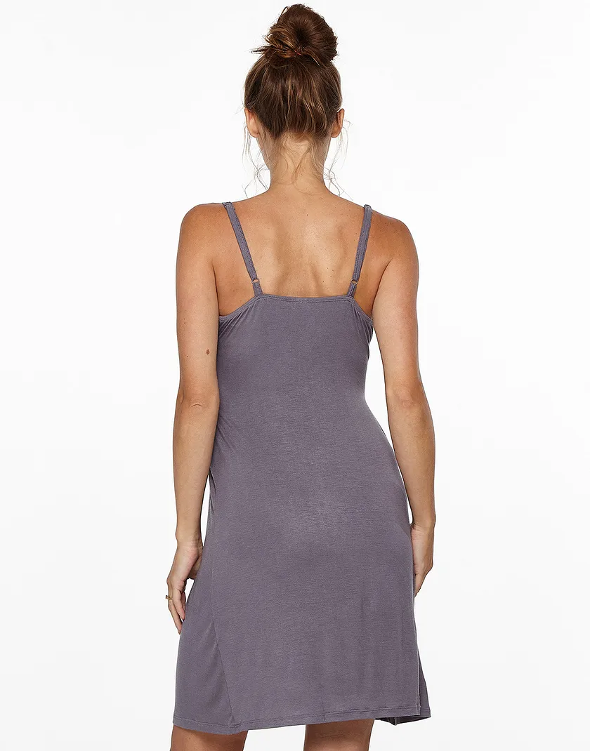 Eva Nursing Nightie Dark Gray sleepwear bundle Model 3