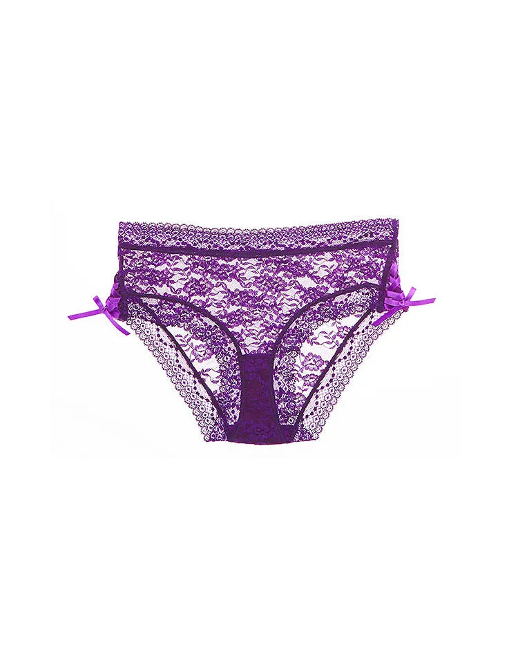 Lorainne Hipster Dark Purple panty bundle Model 1