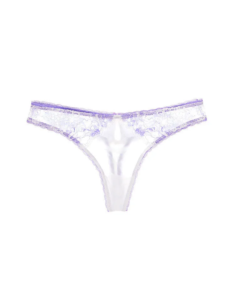 Lysette Retired Thong White panty bundle Model 1