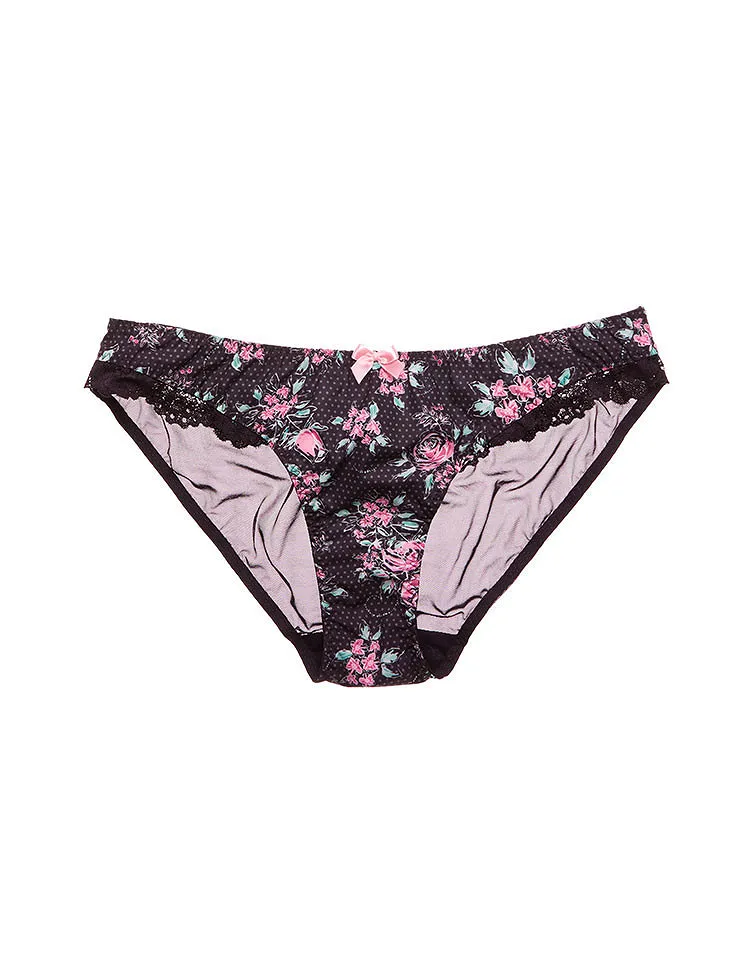 Anastasia Bikini Watercolor Roses C#3 panty bundle Model 1