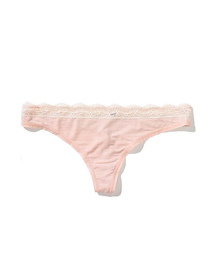 Lorena Thong Medium Beige panty bundle Model 1