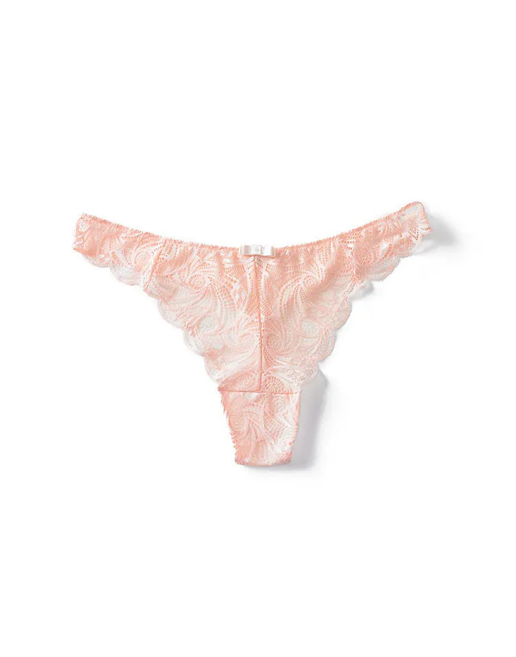 Hannah Thong Light Pink panty bundle Model 1