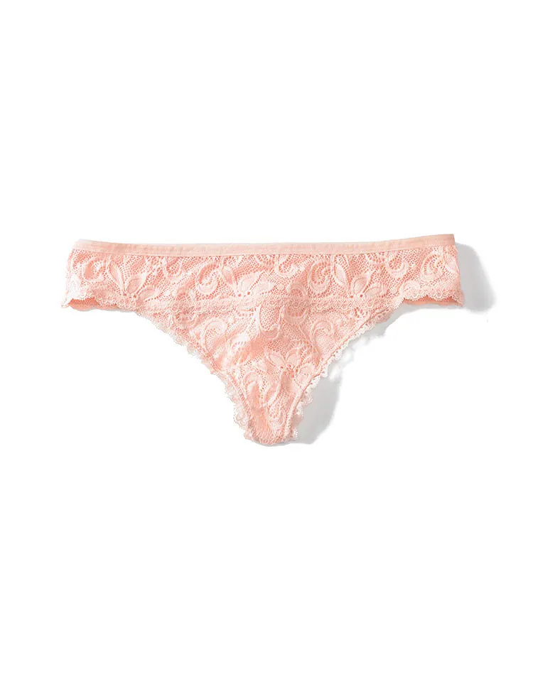 Parker Thong Light Pink panty bundle Model 1