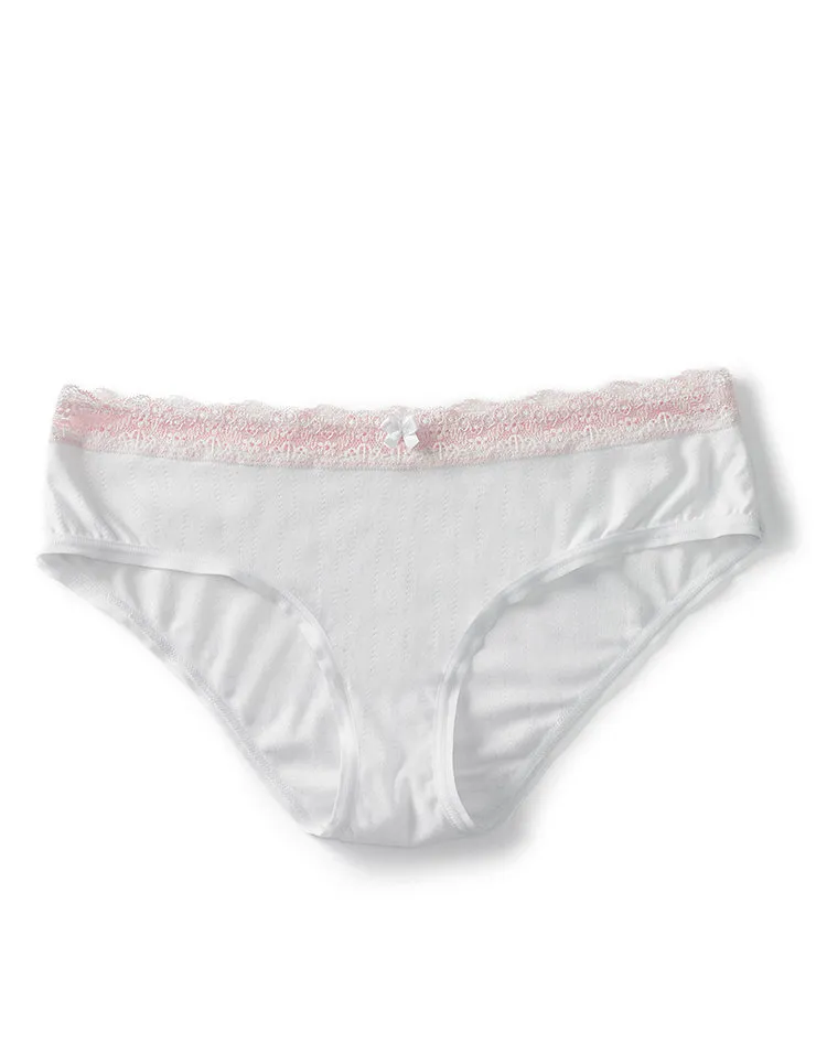 Lorena Hipster White panty bundle Model 1