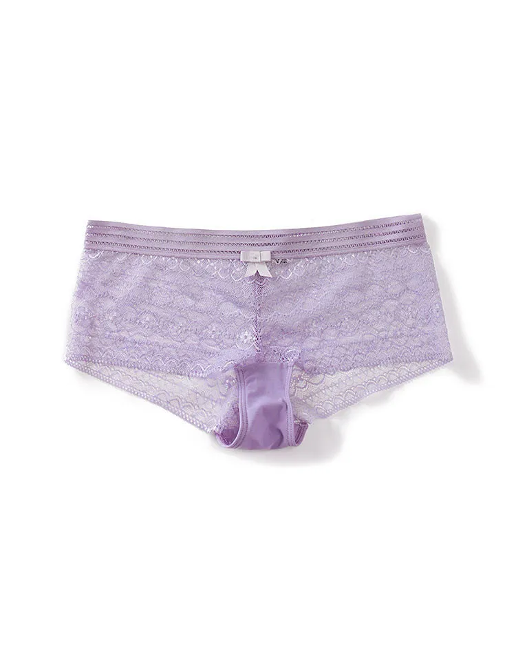 Laural Shortie Medium Purple panty bundle Model 1