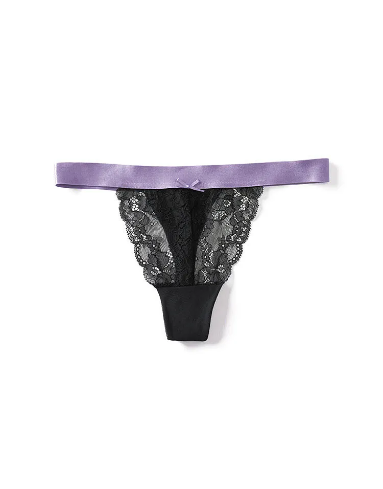 Shana Thong Black panty bundle Model 1