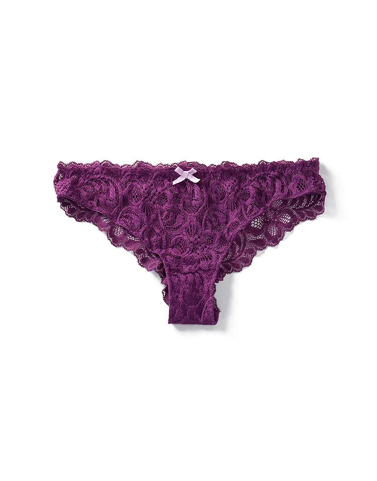 Verbena Bikini Dark Purple panty bundle Model 1