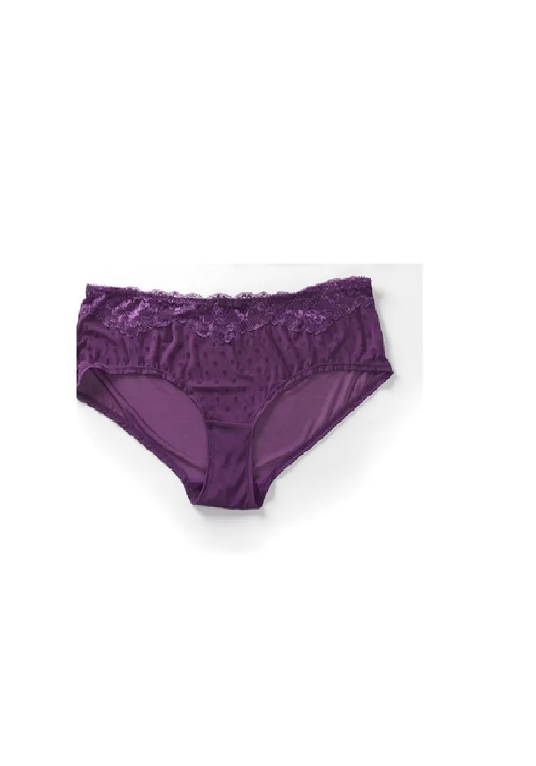 Leah Hipster Dark Purple 2 panty bundle Model 1