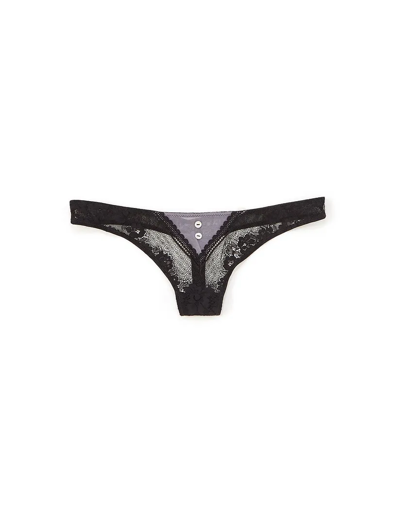 Hermione Thong Black panty bundle Model 1