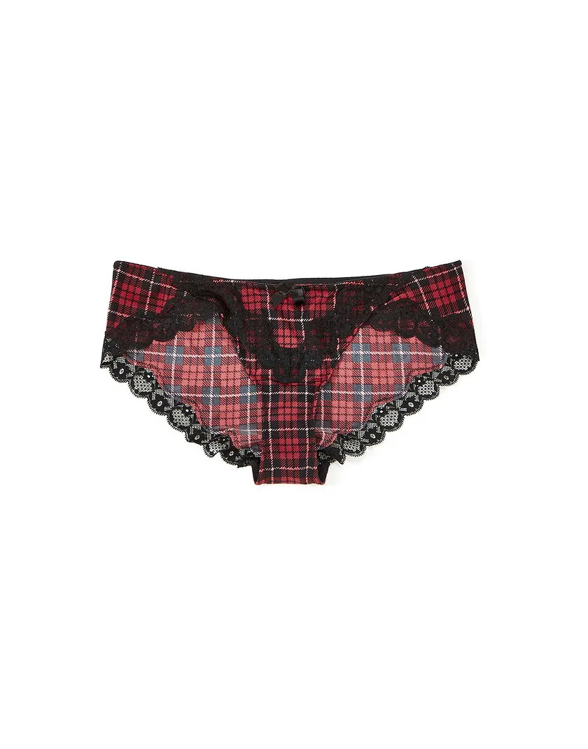 Nare Hipster Plaid Red 2 panty bundle Still 1