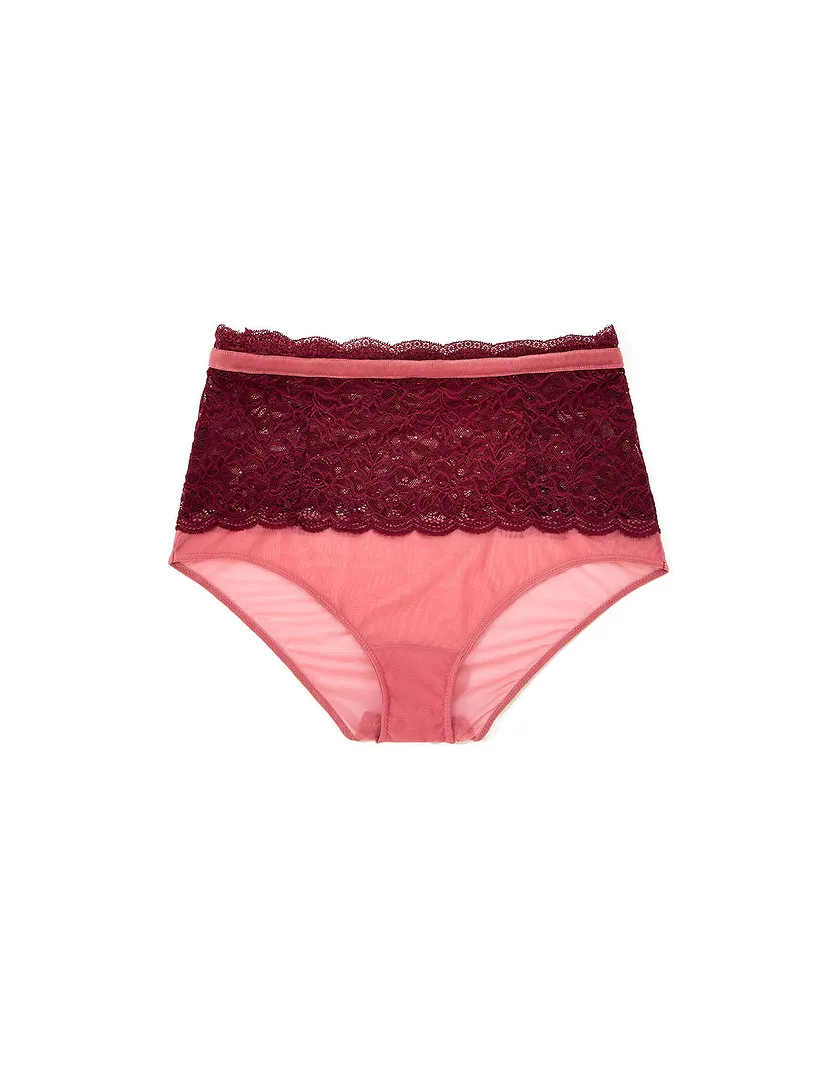 Giuliana High Waisted Dark Red panty bundle Still 1
