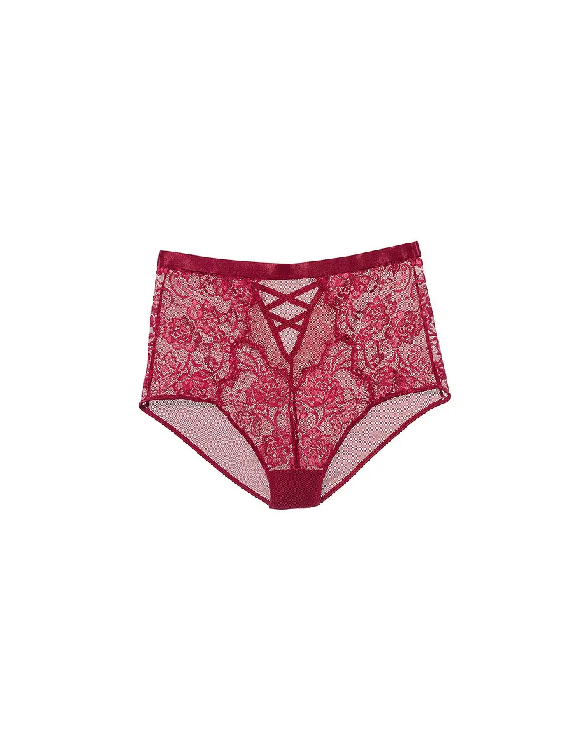 Meeni High Waisted Dark Red panty bundle Still 1