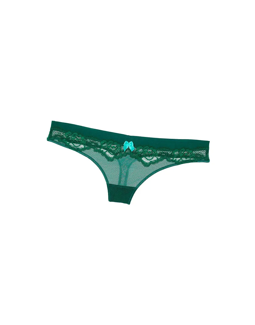 Ophira Thong Dark Green panty bundle Still 1