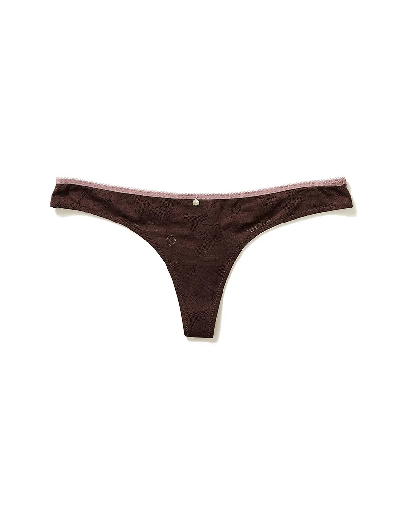 Celestine Thong Dark Brown panty bundle Still 1