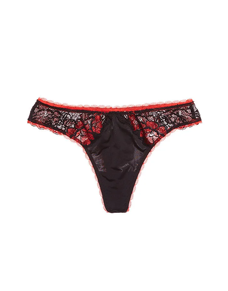Bella Thong Black 2 panty bundle Model 1