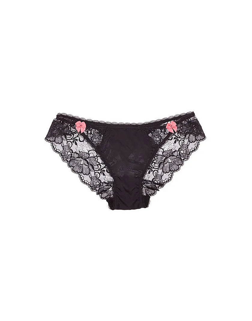 Lidia Bikini Black 2 panty bundle Model 1