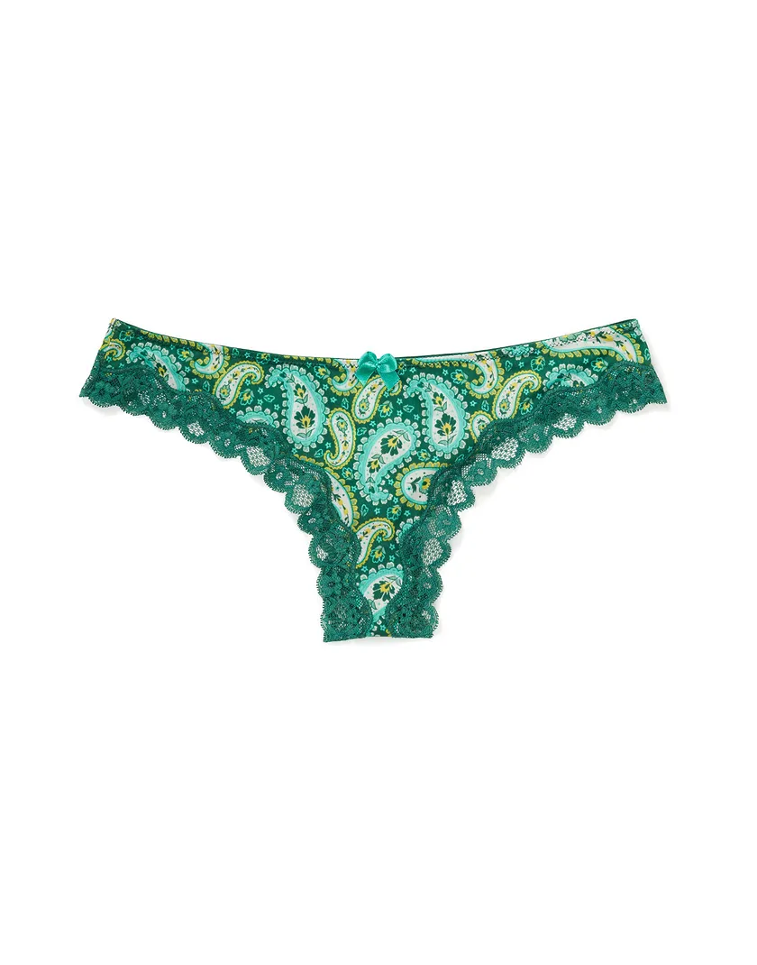 Kati Thong Paisley Green panty bundle Still 1