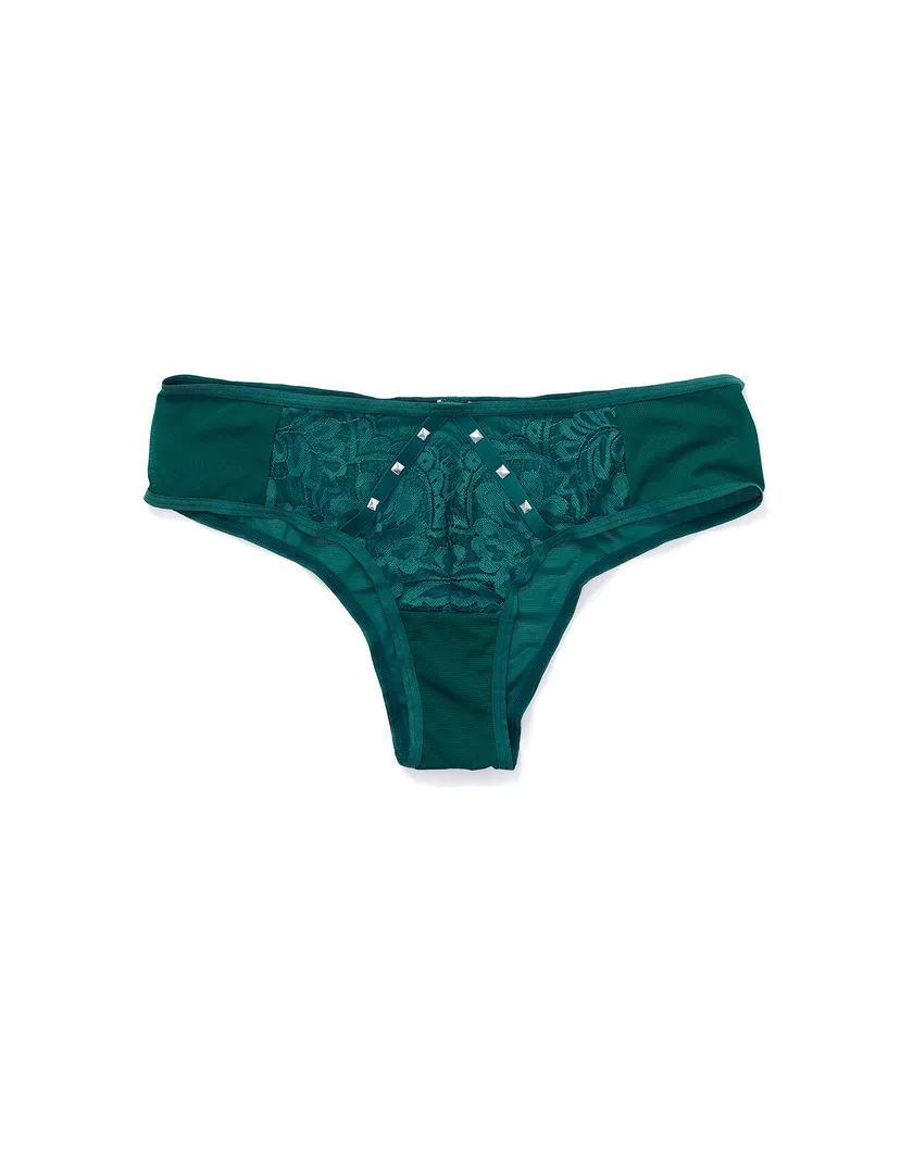 Emmeline Cheeky Dark Green panty bundle Still 1